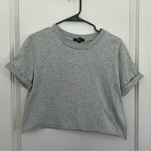 Forever 21 Women’s Grey Crop Top T-Shirt